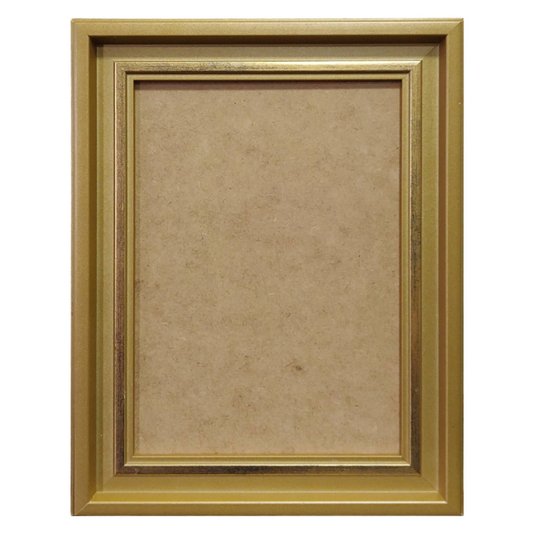Moldura Personalizada Micro Metalizada para Quadros e Fotos com Fundo MDF - 3,4x2,1