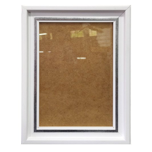 Moldura Personalizada Micro Metalizada para Quadros e Fotos com Fundo MDF e Acetato - 3,4x2,1