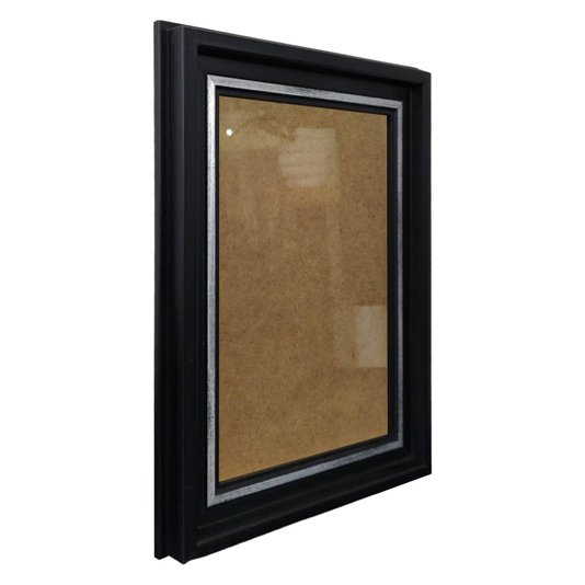 Moldura Personalizada Micro Metalizada para Quadros e Fotos com Fundo MDF e Vidro - 3,4x2,1