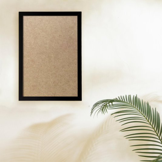 Moldura Personalizada Minimalista Lisa para Quadros Revestida com Fundo MDF - 1,5x1