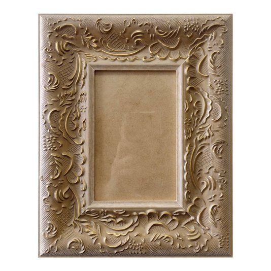 Moldura Personalizada Provençal com Gravação para Quadros e Fotos com Fundo MDF e Vidro - 6x1,5