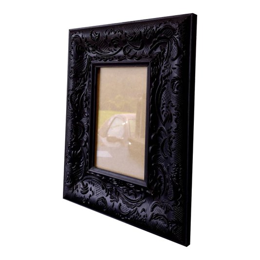 Moldura Personalizada Provençal com Gravação para Quadros e Fotos com Fundo MDF e Vidro - 6x1,5