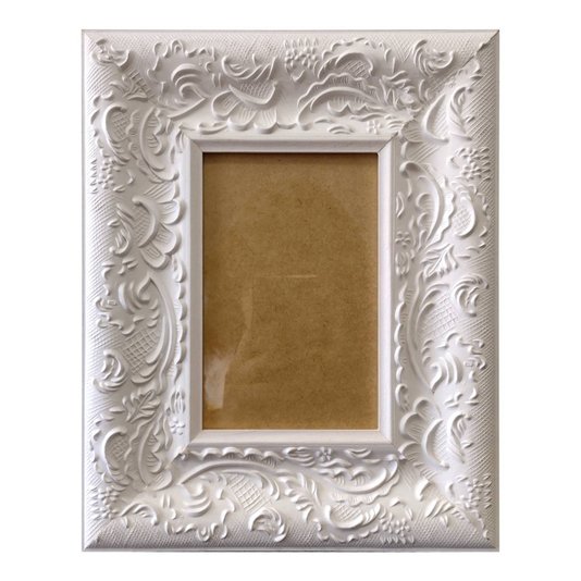 Moldura Personalizada Provençal com Gravação para Quadros e Fotos com Fundo MDF e Vidro - 6x1,5