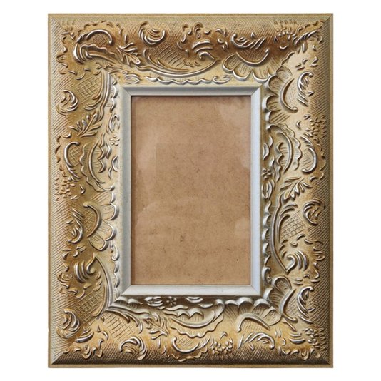 Moldura Personalizada Provençal com Gravação para Quadros e Fotos com Fundo MDF e Vidro - 6x1,5
