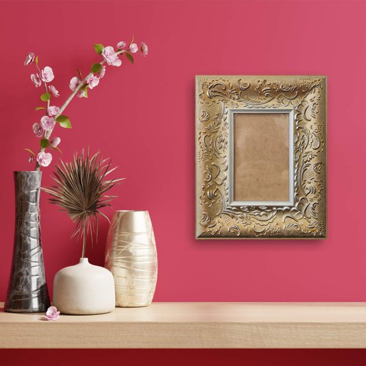 Moldura Personalizada Provençal com Gravação para Quadros e Fotos com Fundo MDF e Vidro - 6x1,5