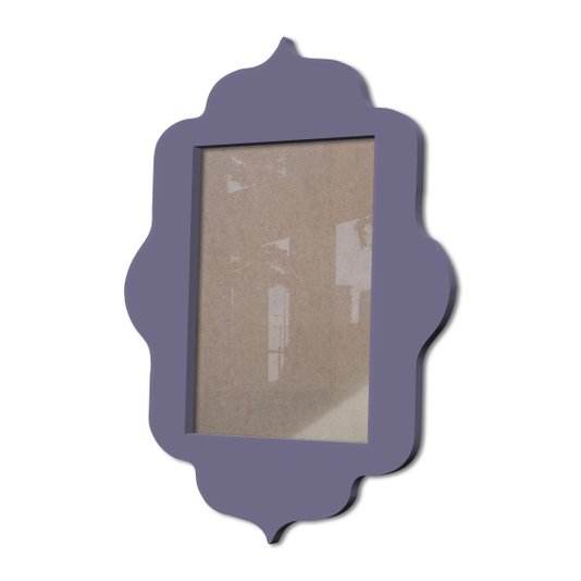 Moldura Provençal Colorida Em Mdf 6 mm Para Quadros Decorativos Com Fundo MDF e Acetato