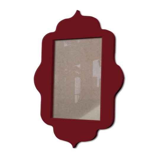 Moldura Provençal Colorida Em Mdf 6 mm Para Quadros Decorativos Com Fundo MDF e Acetato