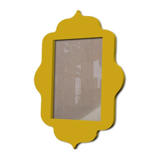 Moldura Provençal Colorida Em Mdf 6 mm Para Quadros Decorativos Com Fundo MDF e Acetato