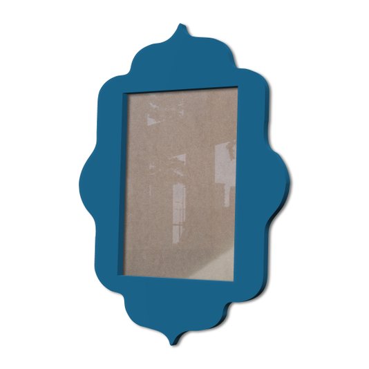 Moldura Provençal Colorida Em Mdf 6 mm Para Quadros Decorativos Com Fundo MDF e Acetato