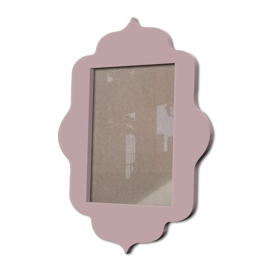 Moldura Provençal Colorida Em Mdf 6 mm Para Quadros Decorativos Com Fundo MDF e Acetato