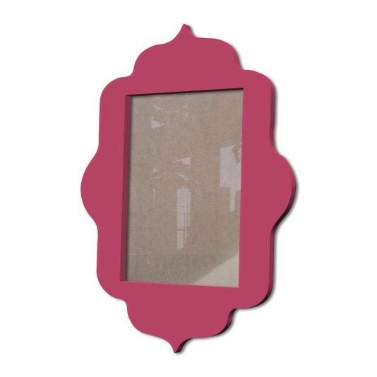 Moldura Provençal Colorida Em Mdf 6 mm Para Quadros Decorativos Com Fundo MDF e Acetato