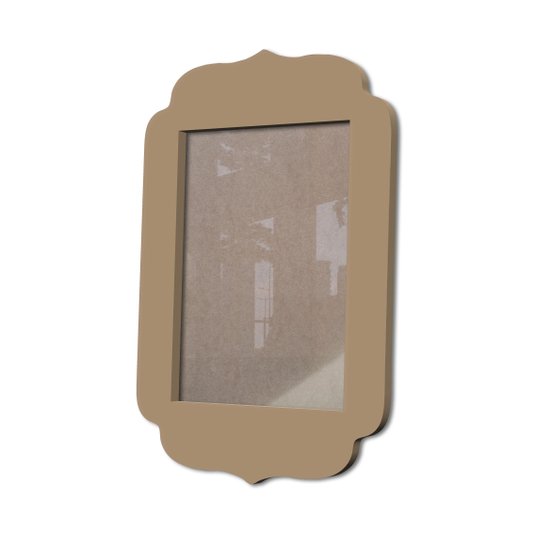 Moldura Provençal Colorida Em Mdf 6 mm Para Quadros Decorativos Com Fundo MDF e Acetato