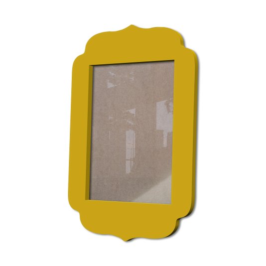 Moldura Provençal Colorida Em Mdf 6 mm Para Quadros Decorativos Com Fundo MDF e Acetato