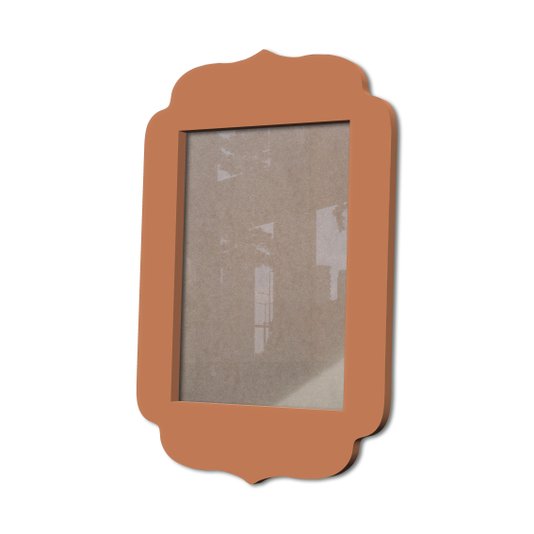 Moldura Provençal Colorida Em Mdf 6 mm Para Quadros Decorativos Com Fundo MDF e Acetato