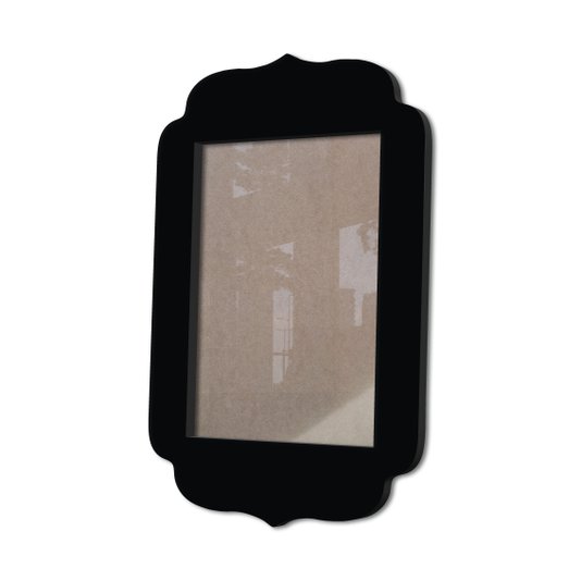 Moldura Provençal Colorida Em Mdf 6 mm Para Quadros Decorativos Com Fundo MDF e Acetato