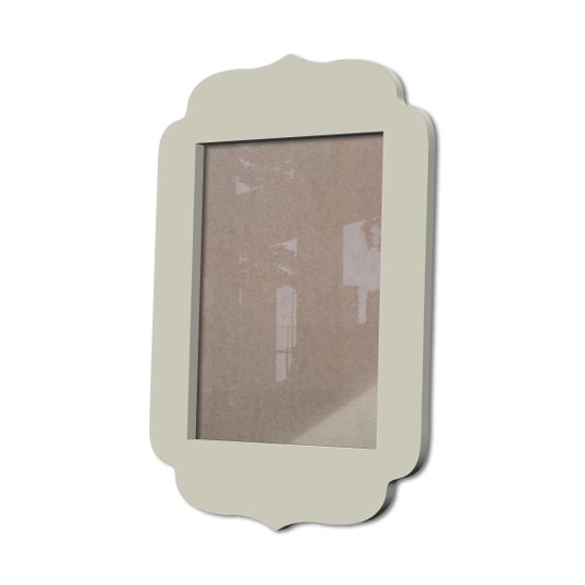Moldura Provençal Colorida Em Mdf 6 mm Para Quadros Decorativos Com Fundo MDF e Acetato