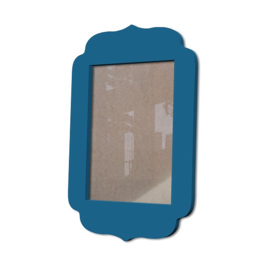 Moldura Provençal Colorida Em Mdf 6 mm Para Quadros Decorativos Com Fundo MDF e Acetato