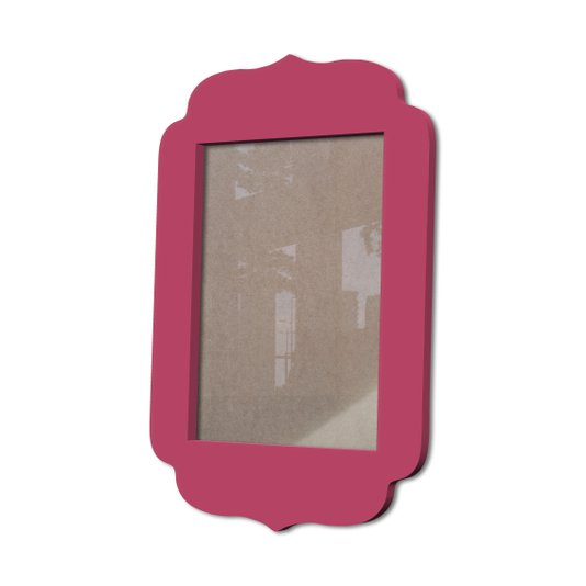 Moldura Provençal Colorida Em Mdf 6 mm Para Quadros Decorativos Com Fundo MDF e Acetato