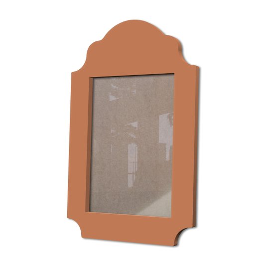Moldura Provençal Colorida Em Mdf 6 mm Para Quadros Decorativos Com Fundo MDF e Acetato