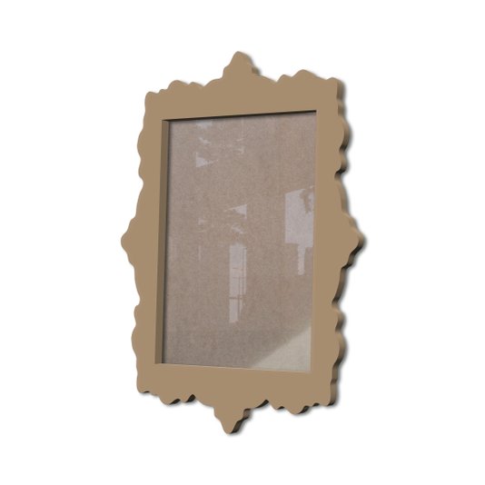 Moldura Provençal Colorida Em Mdf 6 mm Para Quadros Decorativos Com Fundo MDF e Acetato