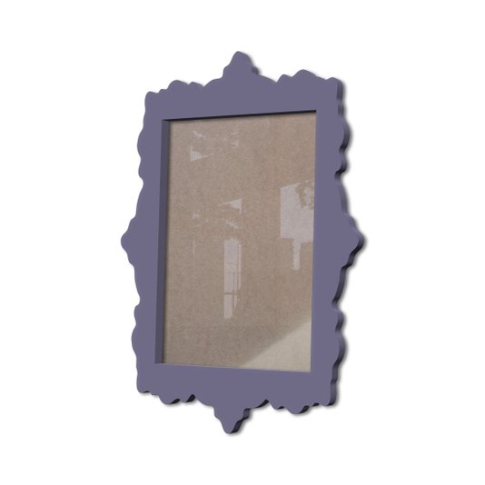 Moldura Provençal Colorida Em Mdf 6 mm Para Quadros Decorativos Com Fundo MDF e Acetato