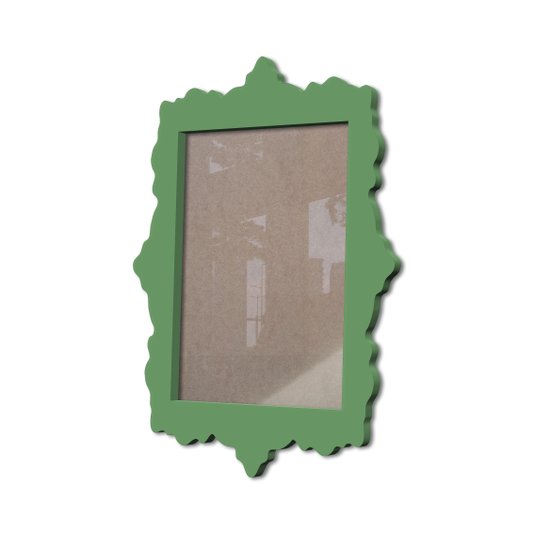 Moldura Provençal Colorida Em Mdf 6 mm Para Quadros Decorativos Com Fundo MDF e Acetato