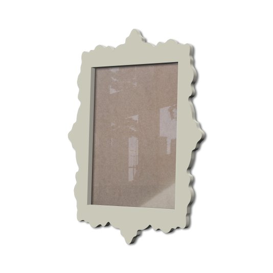 Moldura Provençal Colorida Em Mdf 6 mm Para Quadros Decorativos Com Fundo MDF e Acetato