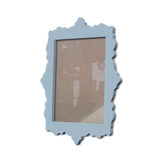 Moldura Provençal Colorida Em Mdf 6 mm Para Quadros Decorativos Com Fundo MDF e Acetato