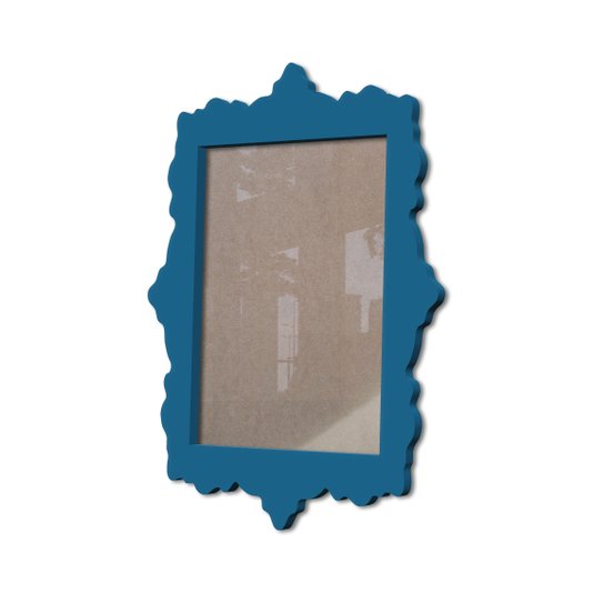 Moldura Provençal Colorida Em Mdf 6 mm Para Quadros Decorativos Com Fundo MDF e Acetato