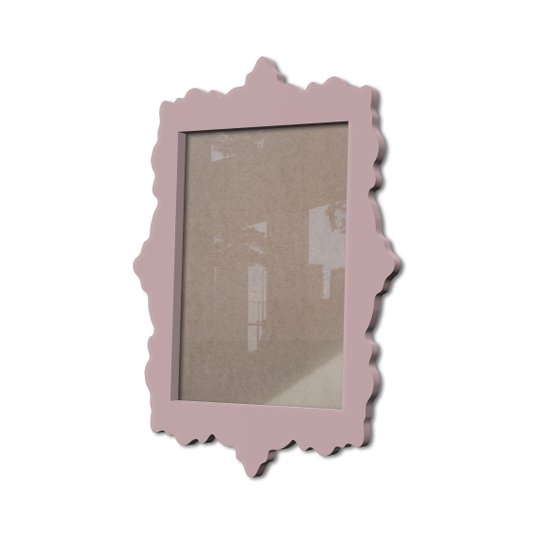 Moldura Provençal Colorida Em Mdf 6 mm Para Quadros Decorativos Com Fundo MDF e Acetato