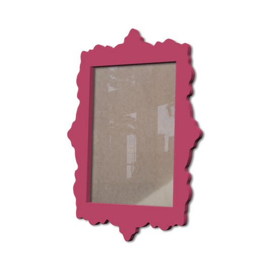 Moldura Provençal Colorida Em Mdf 6 mm Para Quadros Decorativos Com Fundo MDF e Acetato
