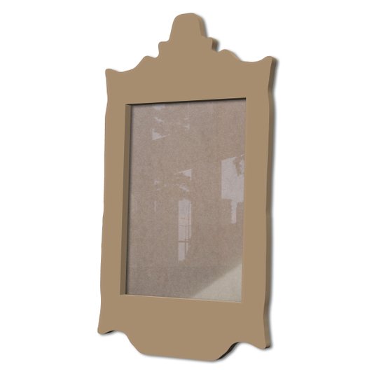 Moldura Provençal Colorida Em Mdf 6 mm Para Quadros Decorativos Com Fundo MDF e Acetato