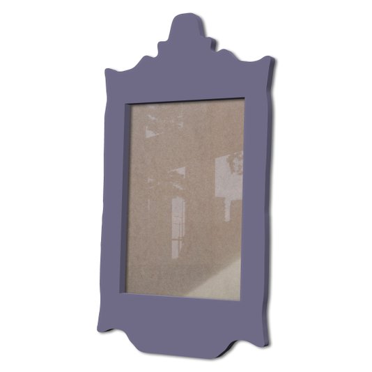 Moldura Provençal Colorida Em Mdf 6 mm Para Quadros Decorativos Com Fundo MDF e Acetato