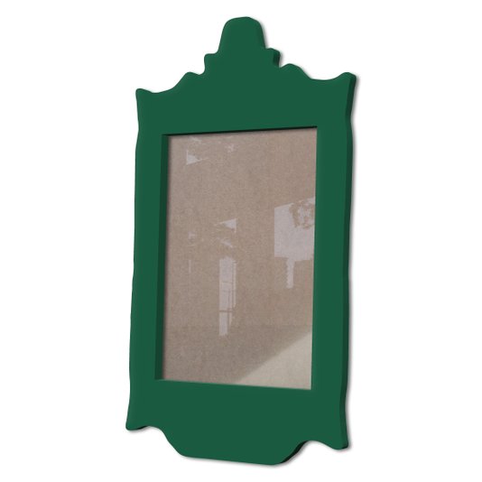 Moldura Provençal Colorida Em Mdf 6 mm Para Quadros Decorativos Com Fundo MDF e Acetato