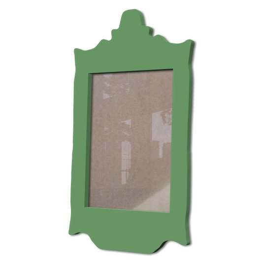 Moldura Provençal Colorida Em Mdf 6 mm Para Quadros Decorativos Com Fundo MDF e Acetato