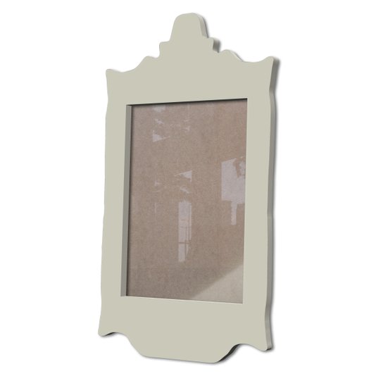 Moldura Provençal Colorida Em Mdf 6 mm Para Quadros Decorativos Com Fundo MDF e Acetato