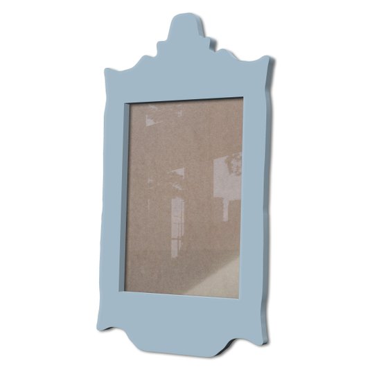 Moldura Provençal Colorida Em Mdf 6 mm Para Quadros Decorativos Com Fundo MDF e Acetato