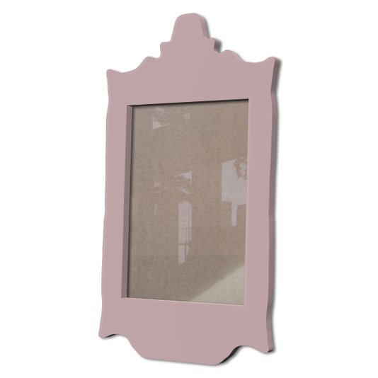 Moldura Provençal Colorida Em Mdf 6 mm Para Quadros Decorativos Com Fundo MDF e Acetato