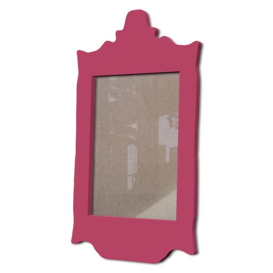 Moldura Provençal Colorida Em Mdf 6 mm Para Quadros Decorativos Com Fundo MDF e Acetato
