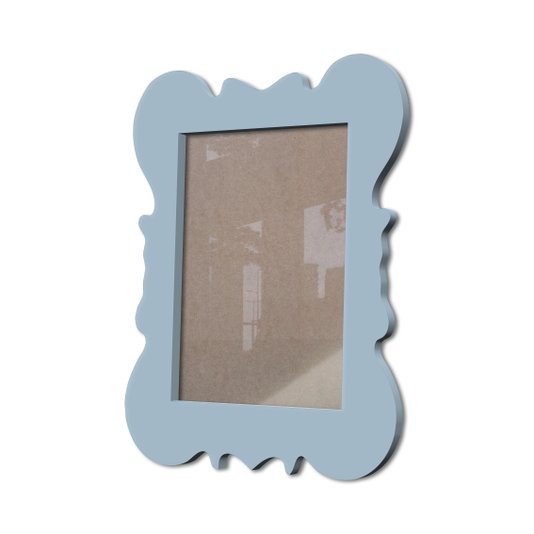 Moldura Provençal Colorida Em Mdf 6 mm Para Quadros Decorativos Com Fundo MDF e Acetato