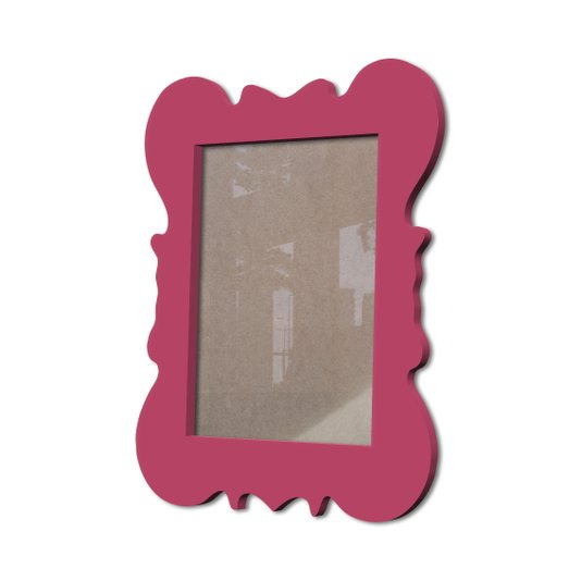 Moldura Provençal Colorida Em Mdf 6 mm Para Quadros Decorativos Com Fundo MDF e Acetato