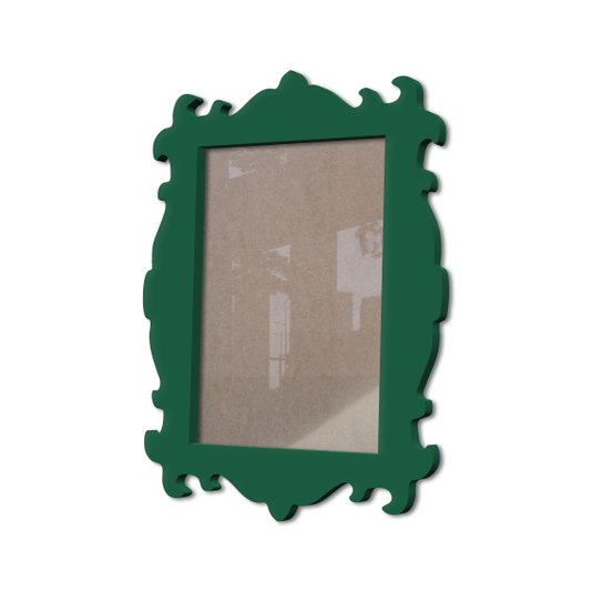 Moldura Provençal Colorida Em Mdf 6 mm Para Quadros Decorativos Com Fundo MDF e Acetato