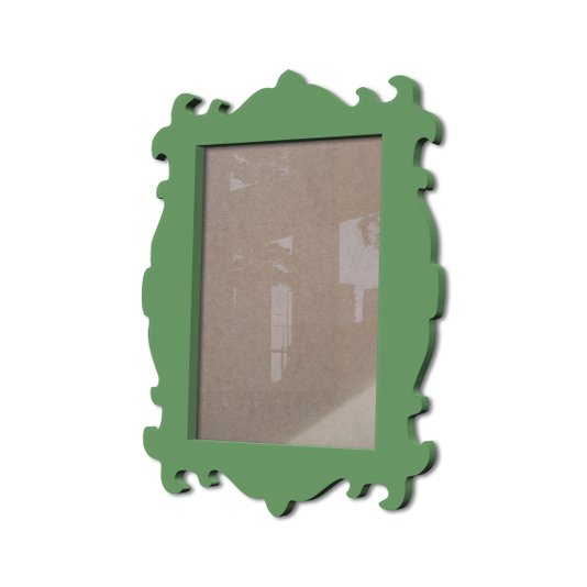Moldura Provençal Colorida Em Mdf 6 mm Para Quadros Decorativos Com Fundo MDF e Acetato