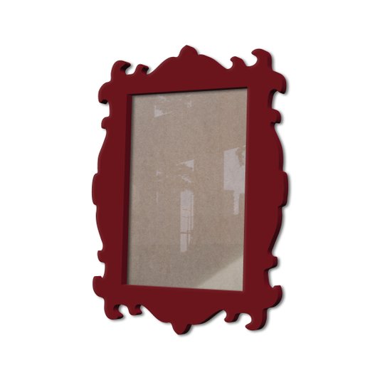 Moldura Provençal Colorida Em Mdf 6 mm Para Quadros Decorativos Com Fundo MDF e Acetato