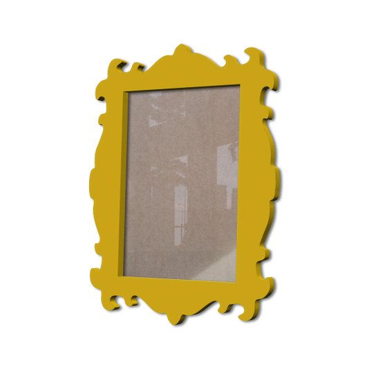 Moldura Provençal Colorida Em Mdf 6 mm Para Quadros Decorativos Com Fundo MDF e Acetato