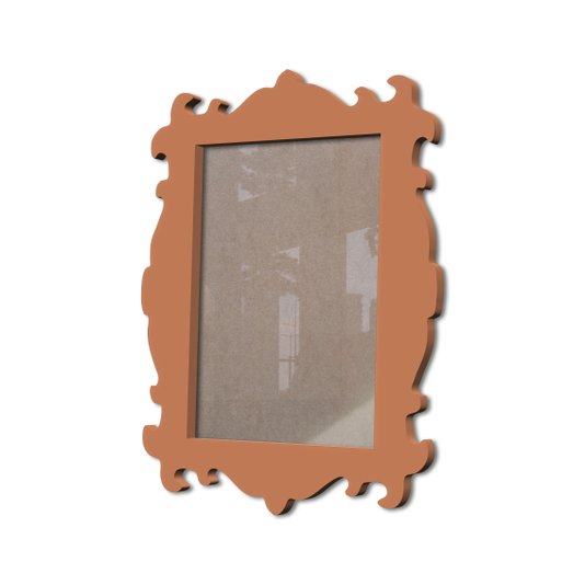 Moldura Provençal Colorida Em Mdf 6 mm Para Quadros Decorativos Com Fundo MDF e Acetato