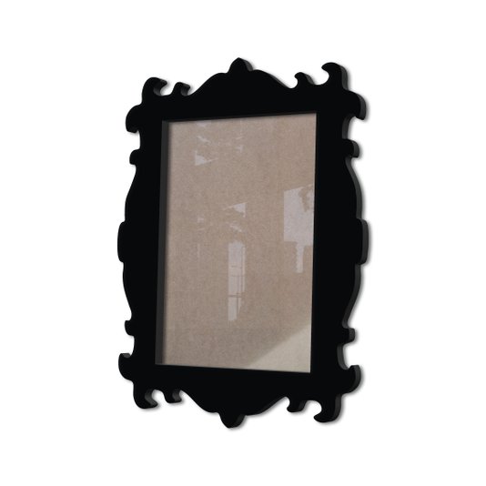 Moldura Provençal Colorida Em Mdf 6 mm Para Quadros Decorativos Com Fundo MDF e Acetato
