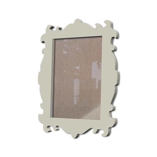 Moldura Provençal Colorida Em Mdf 6 mm Para Quadros Decorativos Com Fundo MDF e Acetato