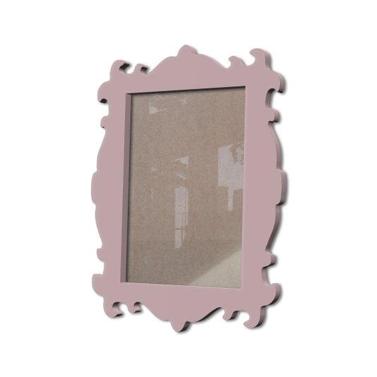 Moldura Provençal Colorida Em Mdf 6 mm Para Quadros Decorativos Com Fundo MDF e Acetato