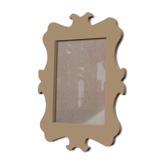 Moldura Provençal Colorida Em Mdf 6 mm Para Quadros Decorativos Com Fundo MDF e Acetato